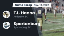 Recap: T.L. Hanna  vs. Spartanburg  2022