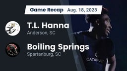 Recap: T.L. Hanna  vs. Boiling Springs  2023