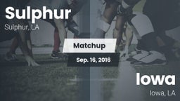 Matchup: Sulphur vs. Iowa  2016