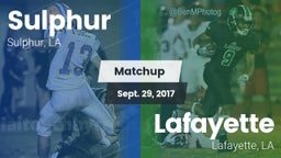 Matchup: Sulphur vs. Lafayette  2017