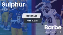 Matchup: Sulphur vs. Barbe  2017