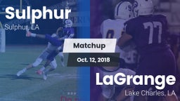 Matchup: Sulphur vs. LaGrange  2018