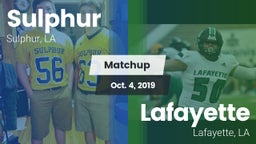 Matchup: Sulphur vs. Lafayette  2019