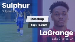 Matchup: Sulphur vs. LaGrange  2020
