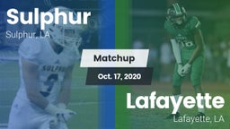 Matchup: Sulphur vs. Lafayette  2020