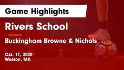 Rivers School vs Buckingham Browne & Nichols  Game Highlights - Oct. 17, 2020