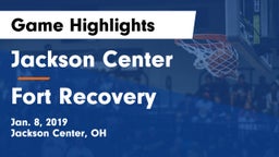 Jackson Center  vs Fort Recovery  Game Highlights - Jan. 8, 2019