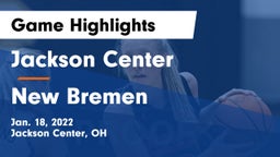 Jackson Center  vs New Bremen  Game Highlights - Jan. 18, 2022