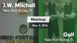 Matchup: J.W. Mitchell vs. Gulf  2016