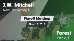 Matchup: J.W. Mitchell vs. Forest  2016