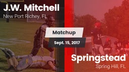 Matchup: J.W. Mitchell vs. Springstead  2017
