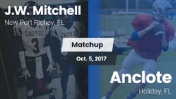 Matchup: J.W. Mitchell vs. Anclote  2017