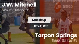 Matchup: J.W. Mitchell vs. Tarpon Springs  2018
