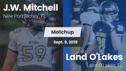 Matchup: J.W. Mitchell vs. Land O'Lakes  2019