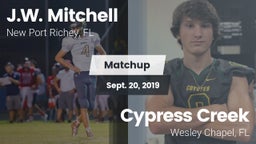 Matchup: J.W. Mitchell vs. Cypress Creek  2019