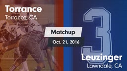 Matchup: Torrance vs. Leuzinger  2016
