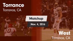Matchup: Torrance vs. West  2016