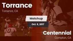 Matchup: Torrance vs. Centennial  2017