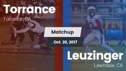 Matchup: Torrance vs. Leuzinger  2017