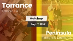 Matchup: Torrance vs.  Peninsula  2018
