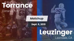 Matchup: Torrance vs. Leuzinger  2019