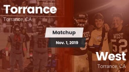 Matchup: Torrance vs. West  2019