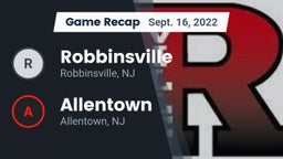 Recap: Robbinsville  vs. Allentown  2022