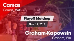 Matchup: Camas vs. Graham-Kapowsin  2016