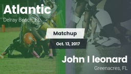 Matchup: Atlantic vs. John I leonard 2017