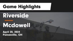 Riverside  vs Mcdowell Game Highlights - April 20, 2024