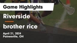 Riverside  vs brother rice Game Highlights - April 21, 2024