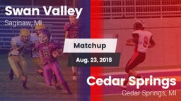 Matchup: Swan Valley vs. Cedar Springs  2018
