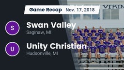 Recap: Swan Valley  vs. Unity Christian  2018