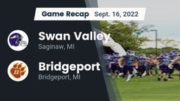 Recap: Swan Valley  vs. Bridgeport  2022