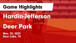 Hardin-Jefferson  vs Deer Park  Game Highlights - Nov. 25, 2023