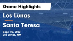 Los Lunas  vs Santa Teresa  Game Highlights - Sept. 20, 2022