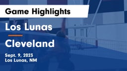 Los Lunas  vs Cleveland  Game Highlights - Sept. 9, 2023