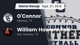 Recap: O'Connor  vs. William Howard Taft  2018