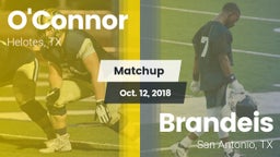 Matchup: O'Connor  vs. Brandeis  2018