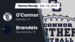 Recap: O'Connor  vs. Brandeis  2018
