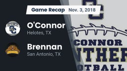 Recap: O'Connor  vs. Brennan  2018