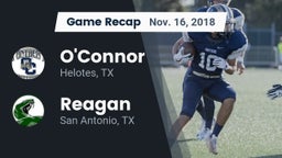 Recap: O'Connor  vs. Reagan  2018