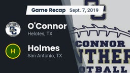 Recap: O'Connor  vs. Holmes  2019