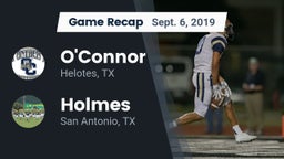 Recap: O'Connor  vs. Holmes  2019