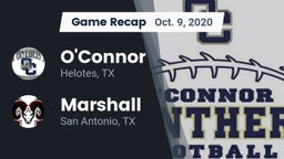 Recap: O'Connor  vs. Marshall  2020