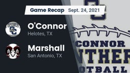 Recap: O'Connor  vs. Marshall  2021