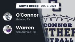 Recap: O'Connor  vs. Warren  2021