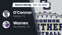 Recap: O'Connor  vs. Warren  2022