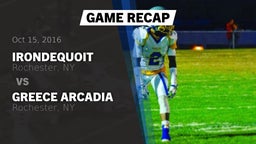 Recap: Irondequoit  vs. Greece Arcadia  2016