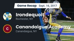 Recap: Irondequoit  vs. Canandaigua Academy  2017